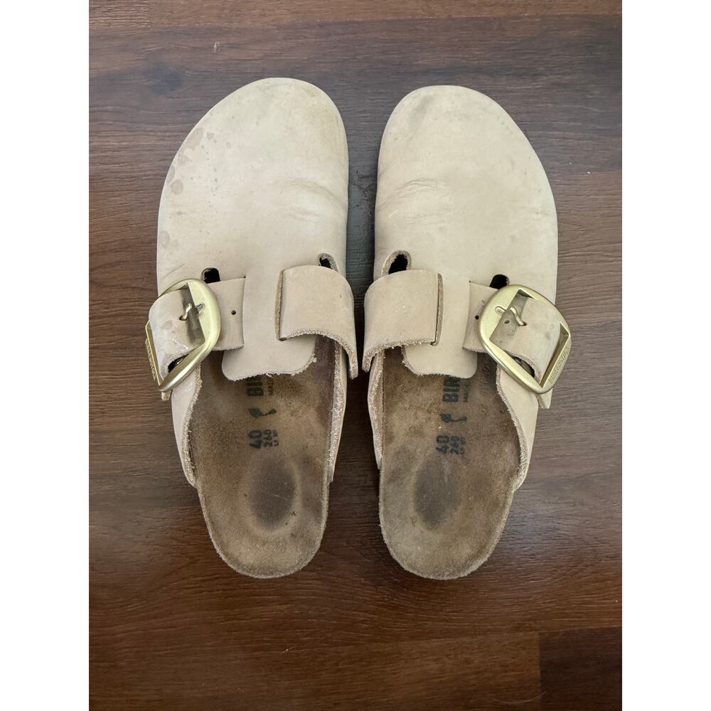 Birkenstock Boston Big Buckle Clogs Sandcastle EU40 US9.5 Casual Preppy Minimal - Picture 5 of 8